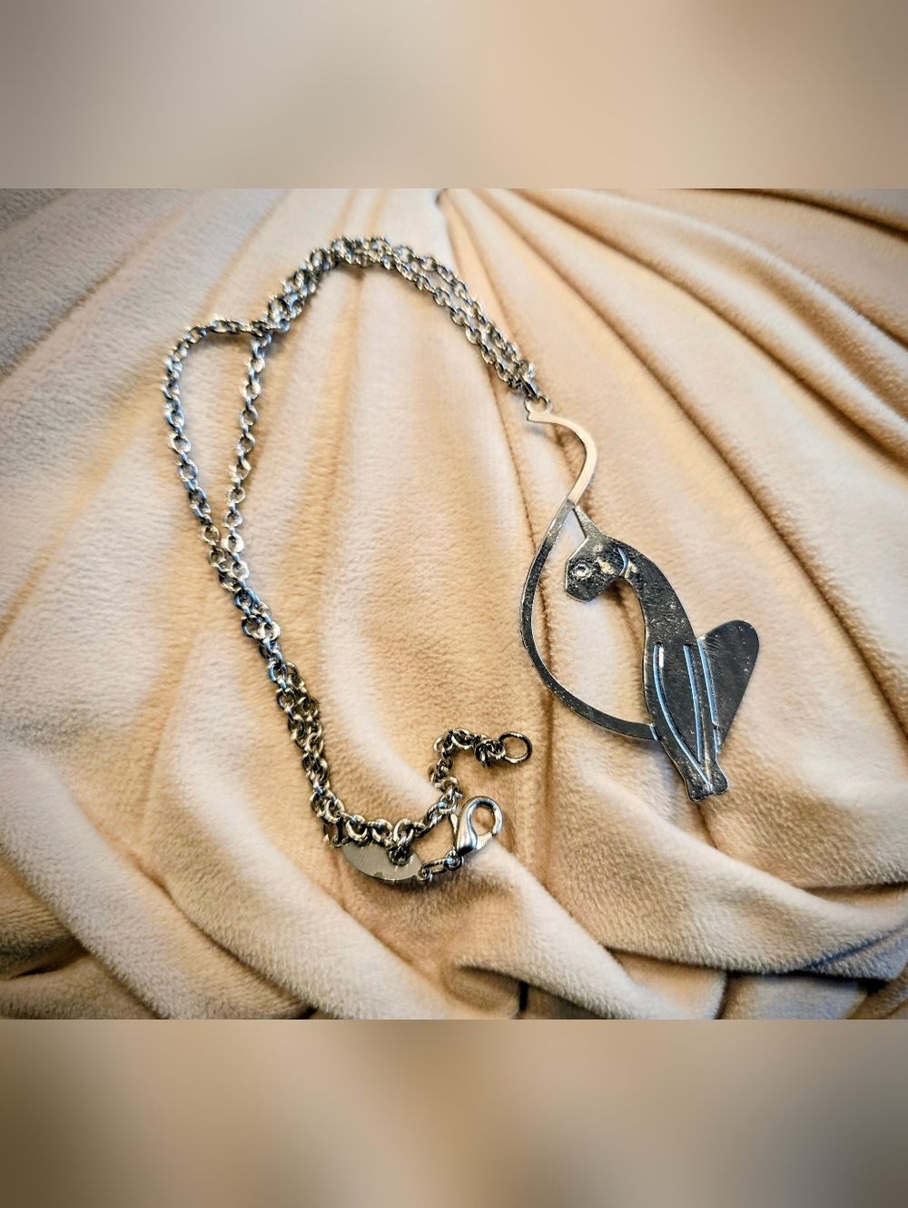 Baby Phat Silver Cat Pendant Necklace - Picture 3 of 5